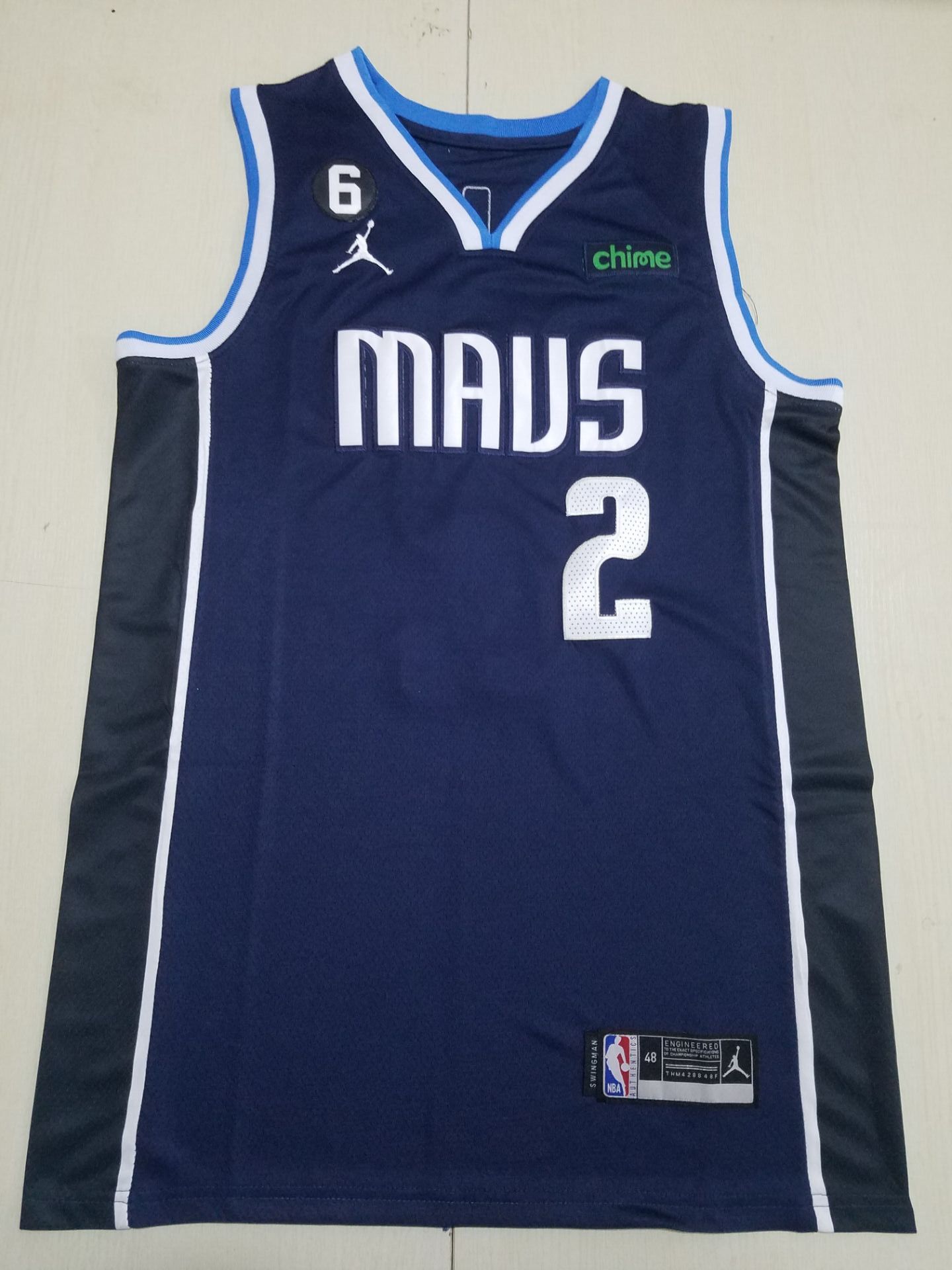 Men Dallas Mavericks 2 Irving Navy blue Game 2023 NBA Jersey